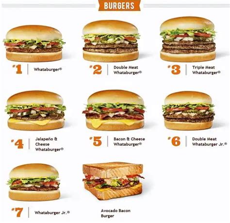 whataburger menu with pictures